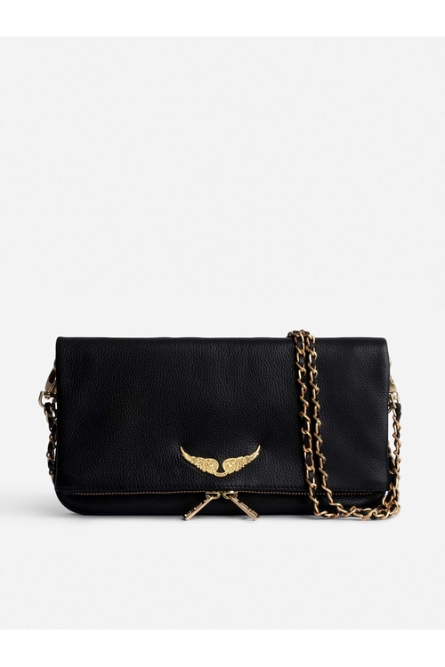 Black and store gold bag